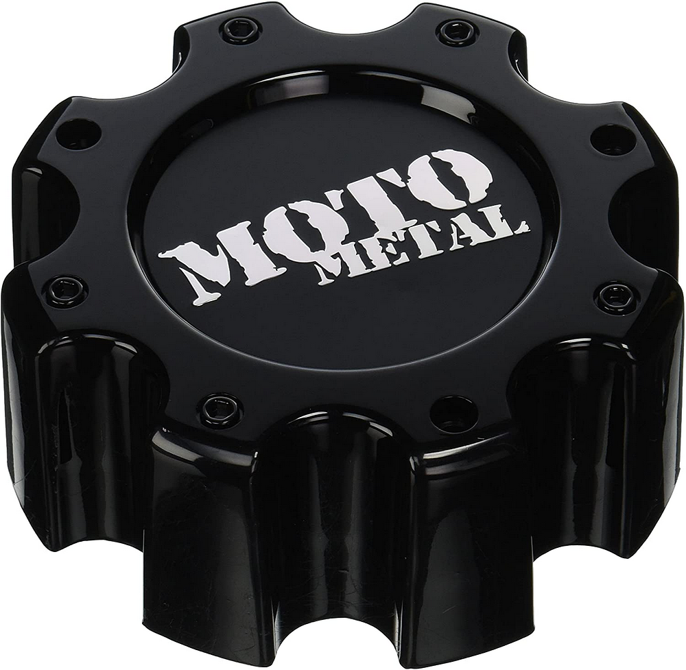 MOTO METAL CAP GLOSS BLACK 8 LUG