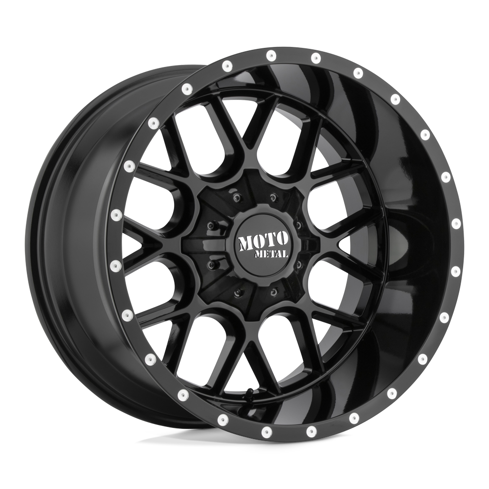 22x10 Moto Metal MO986 SIEGE Gloss Black Wheel 5x5/5x5.5 (-18mm)