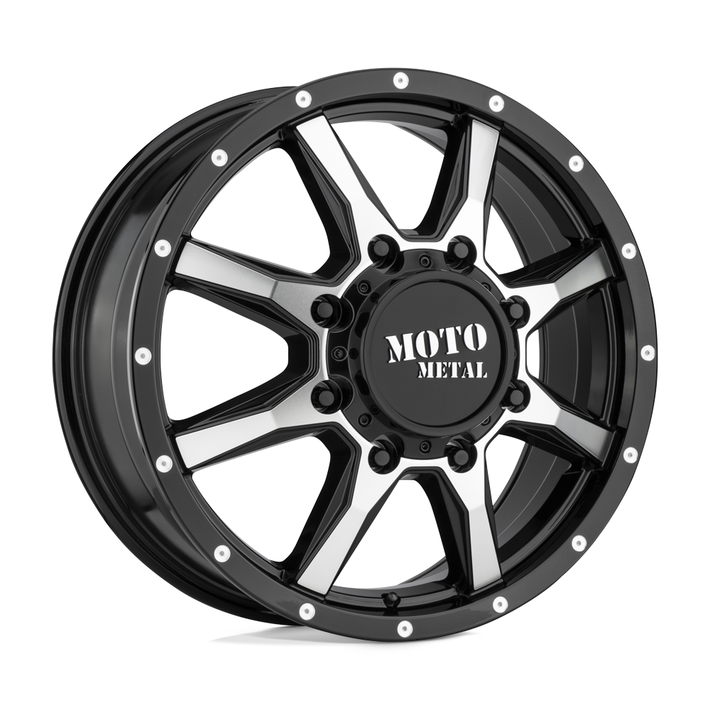20x8.25 Moto Metal MO995 Gloss Black Machined - Front Wheel 8X6.5 (127mm)