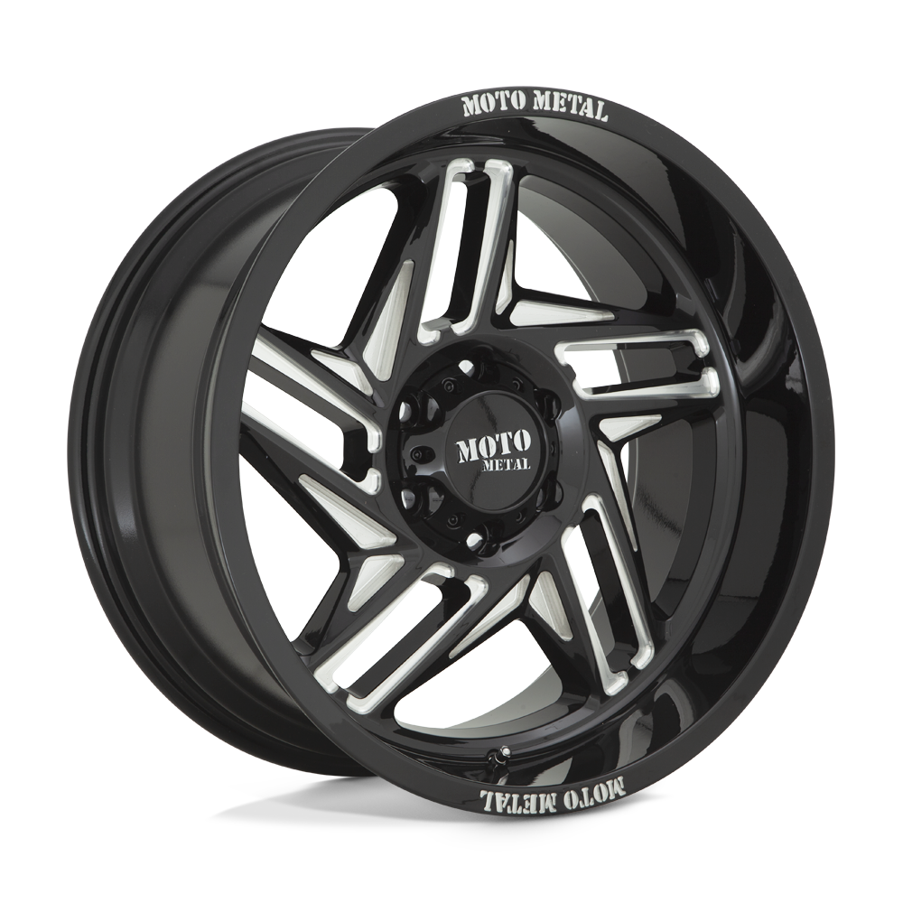 20x10 Moto Metal MO996 RIPSAW Gloss Black Milled Wheel 5x5.5 (-18mm)