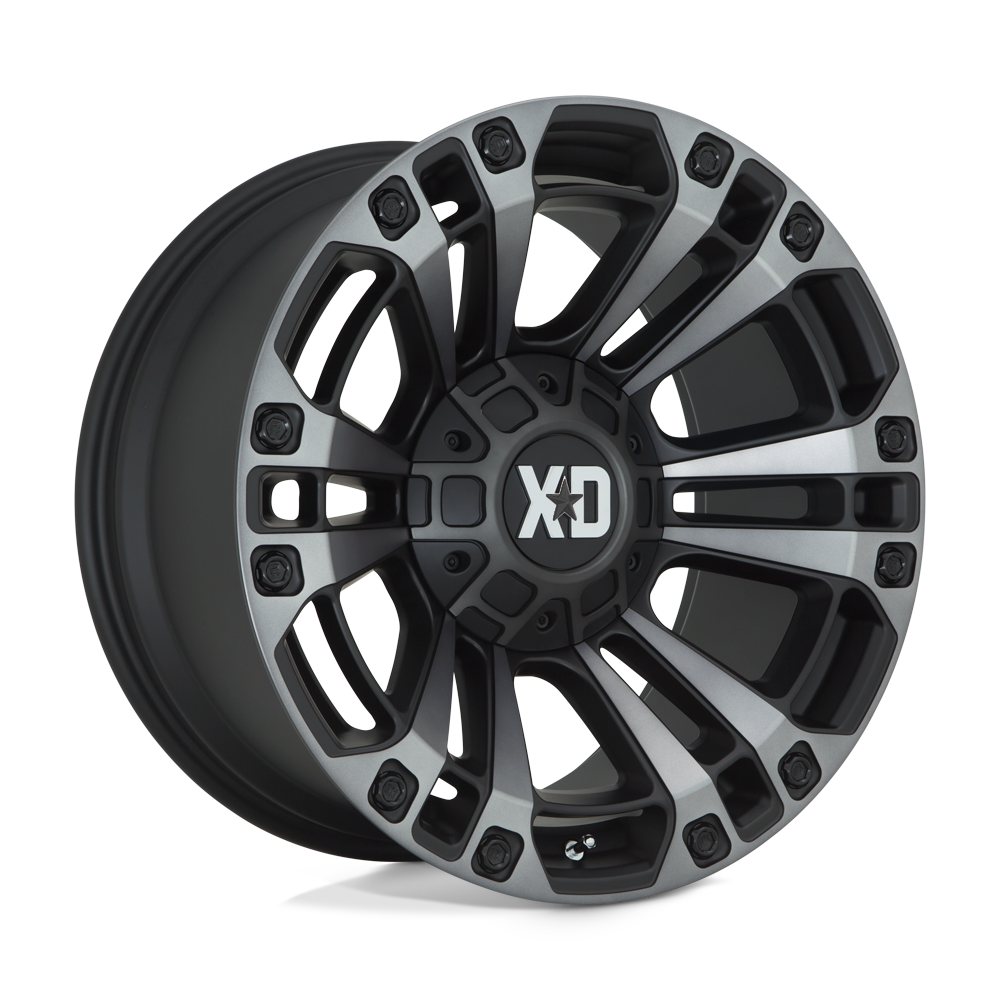 20x10 XD XD851 MONSTER 3 Satin Black With Gray Tint Wheel BLANK (-18mm)