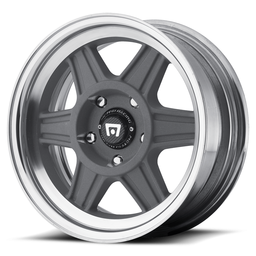 15x8 Motegi MR124 Mag Gray W/ Machined Lip Wheel 4x4.5/4x4.5 (6mm)