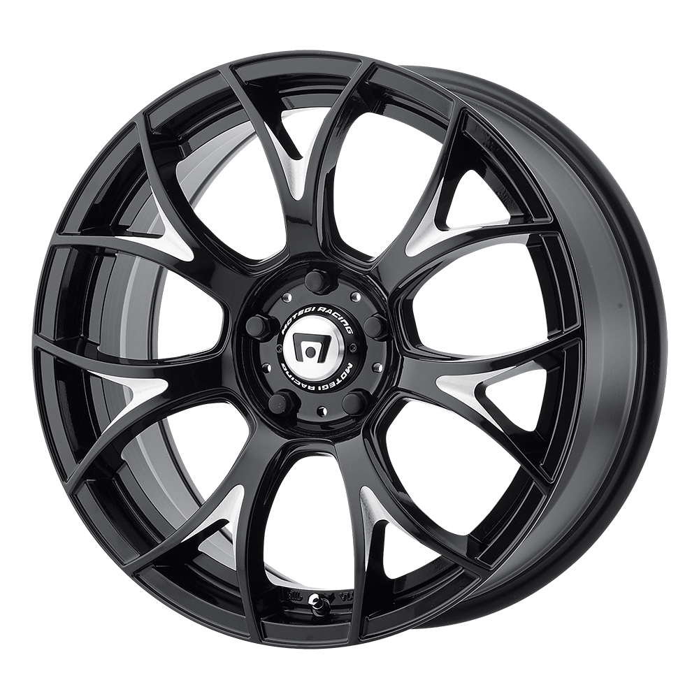 20x10 Motegi MR126 Gloss Black Milled Wheel 5x4.5 (38mm)