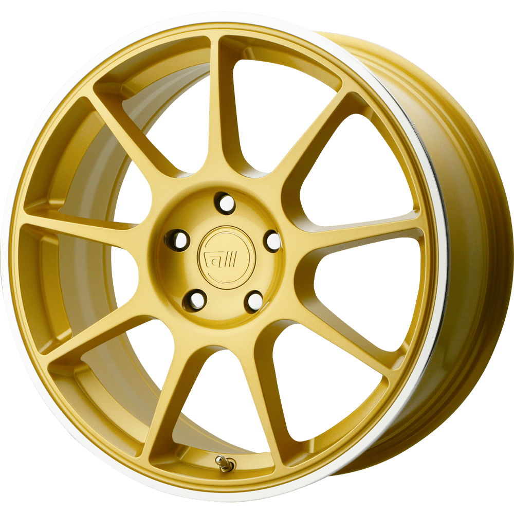 17x7 Motegi MR138 Gold Machined Lip Wheel 5x4.5 (38mm)