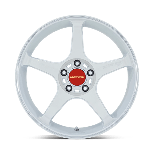 17x8.5 Motegi MR159 Battle V Matsuri White Pearl Mach Stripe Wheel 5x100 (30mm)