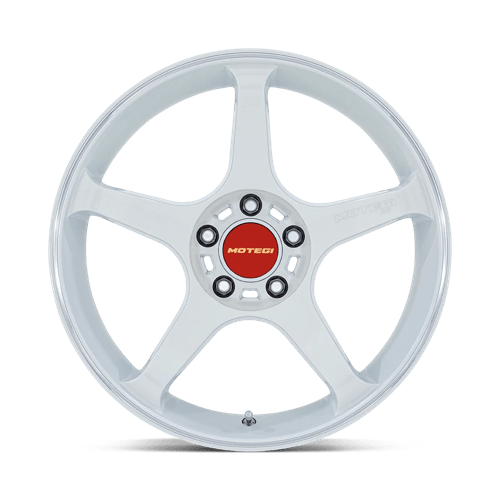 18x10.5 Motegi MR159 Battle V Matsuri White Pearl Machined Wheel 5x120 (25mm)