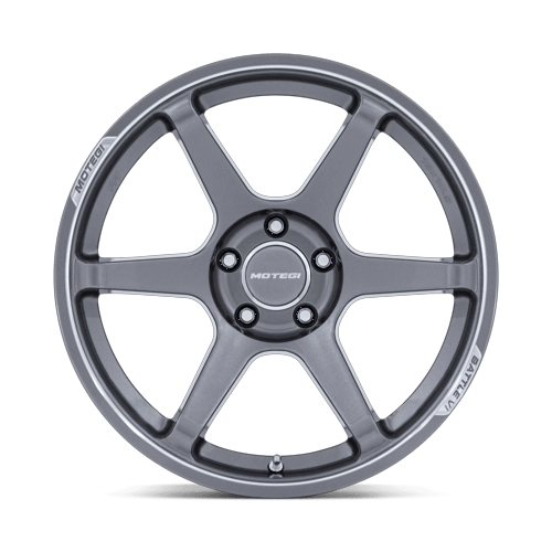 18x8.5 Motegi MR160 Battle VI Glossy Gunzilla W/ Machined Lip Wheel 5x100 (30mm)