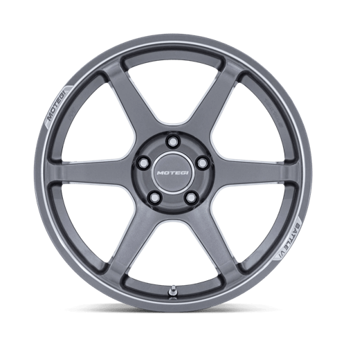 19x9.5 Motegi MR160 Battle VI Glossy Gunzilla W/ Machined Lip Wheel 5x112 (35mm)