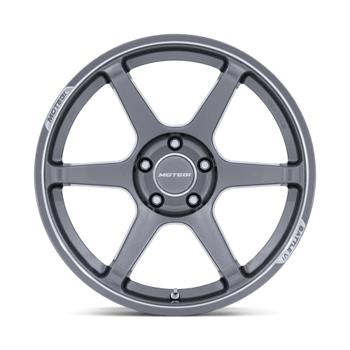18x8.5 Motegi MR160 Battle VI Glossy Gunzilla W/ Machined Lip Wheel 5x4.5 (35mm)