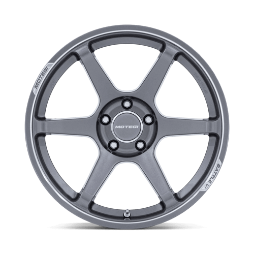 19x9.5 Motegi MR160 Battle VI Glossy Gunzilla W/ Machined Lip Wheel 5x100 (40mm)