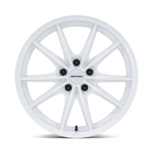 18x9.5 Motegi MR162 Zentoku Glossy White Wheel 5x4.5 (40mm)