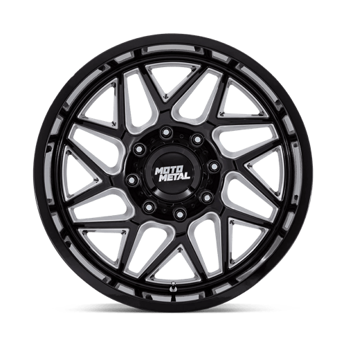 20x9 Moto Metal MO812 Turbine Gloss Black Milled Wheel 8x180 (20mm)