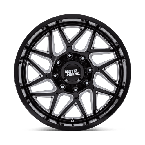 20x9 Moto Metal MO812 Turbine Gloss Black Milled Wheel 5x5 (20mm)