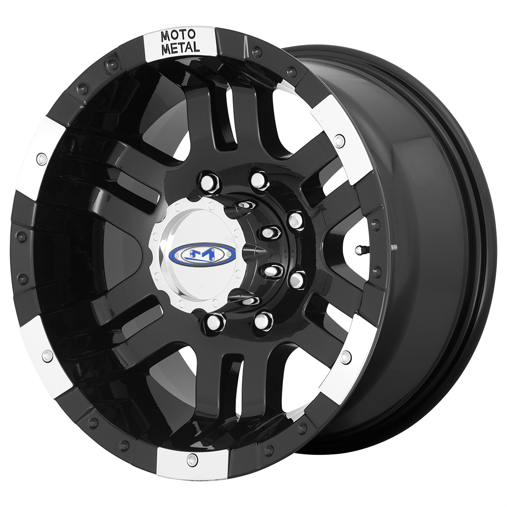17x9 Moto Metal MO951 Gloss Black Machined Wheel 5x4.5 (-12mm)