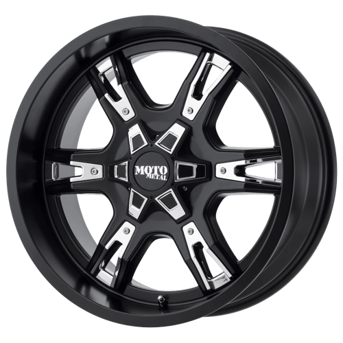 MO969 18X9 5X4.5 S-BLACK W ACCENTS 00MM