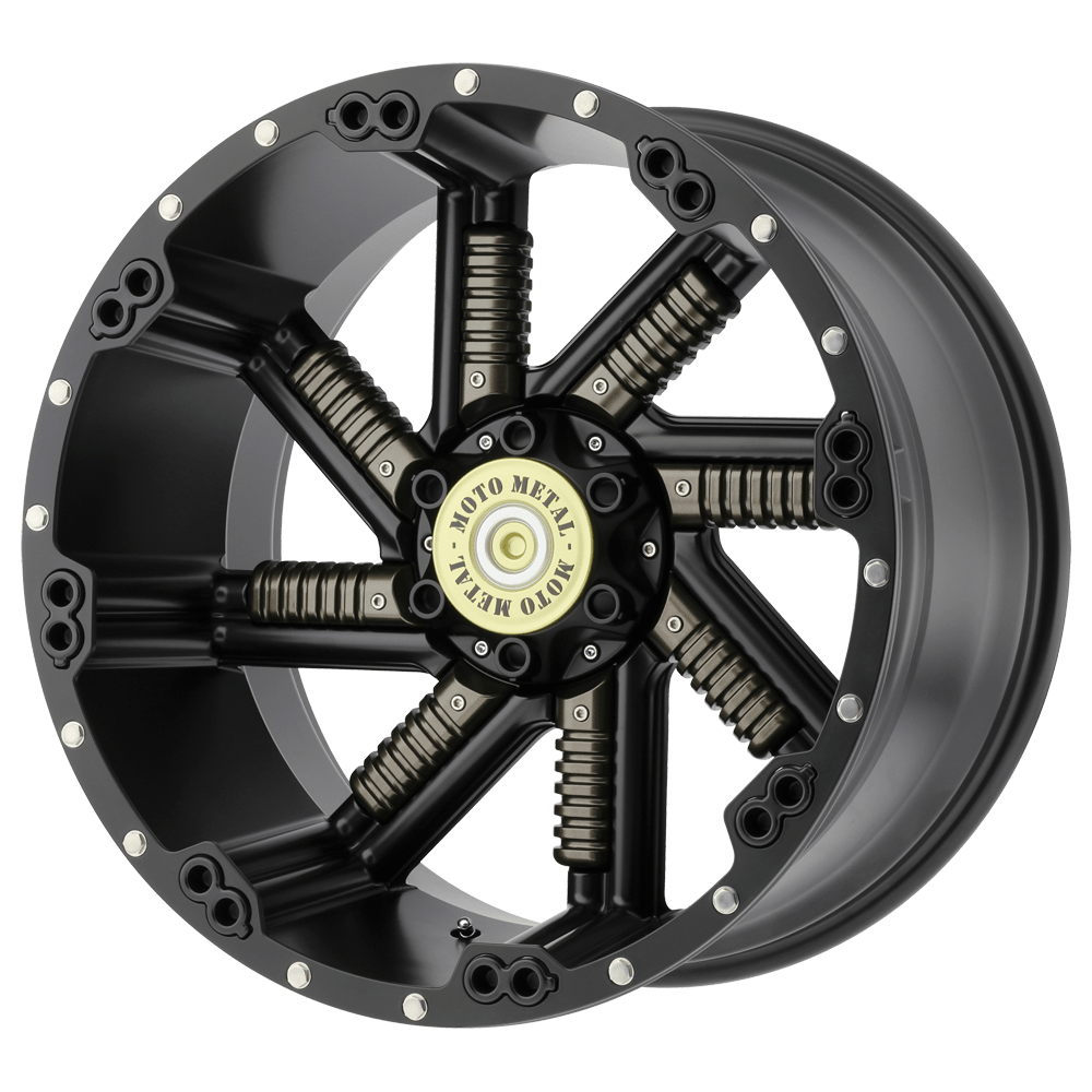 20x12 Moto Metal MO979 BUCKSHOT Satin Blk W/ Gun Mtl Wheel 6x5.5/6x135 (-44mm)