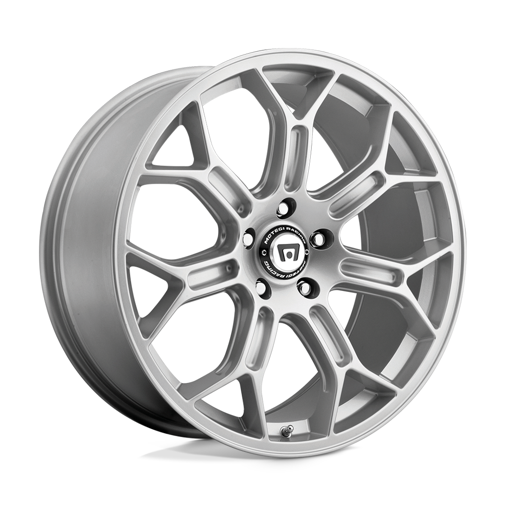 19x10 Motegi MR120 TECHNO MESH S Race Silver Wheel 5x4.75 (79mm)
