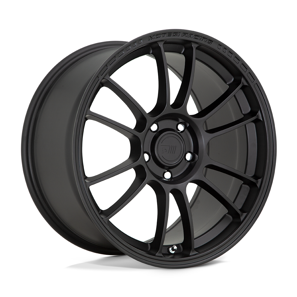 18x9.5 Motegi MR146 SS6 Satin Black Wheel 5x120 (45mm)