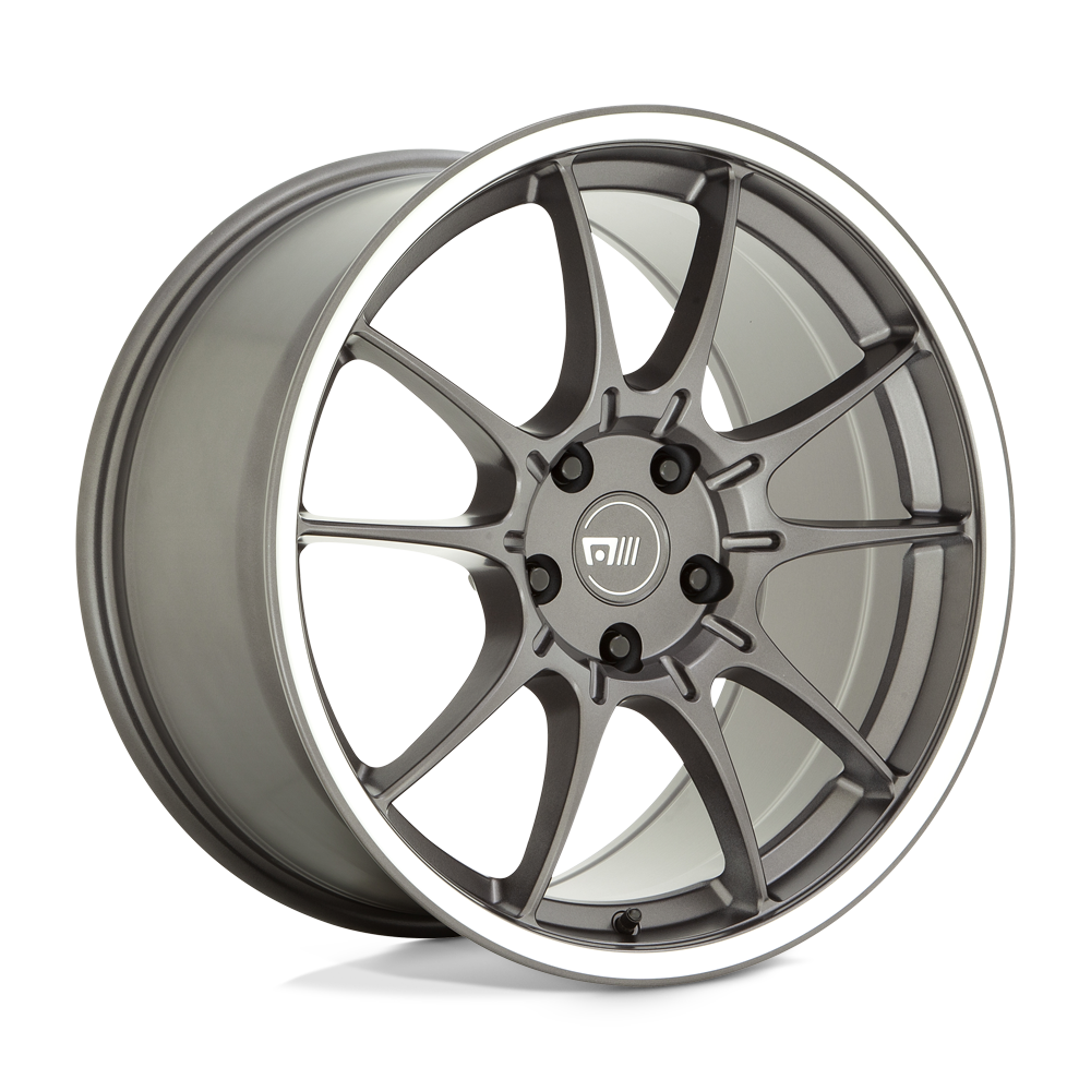 19x8.5 Motegi MR152 SS5 Gunmetal With Machined Lip Wheel 5x4.5 (35mm)