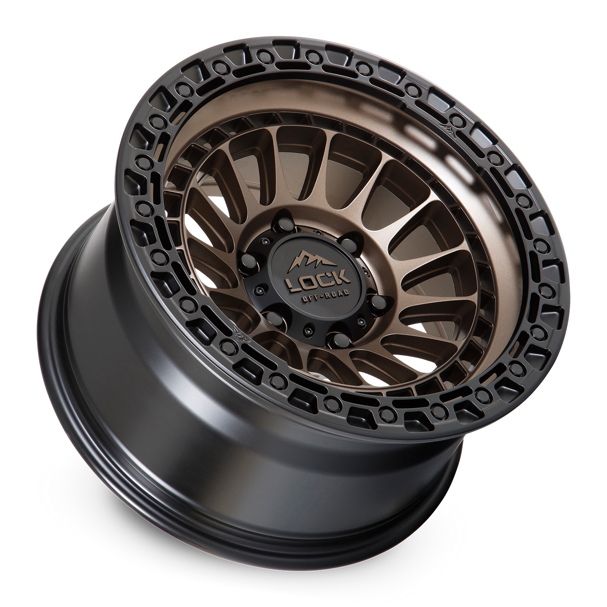 20x9 Lock Off-Road Mojave Matte Bronze With Matte Black Ring Wheel 5x5 (0mm)