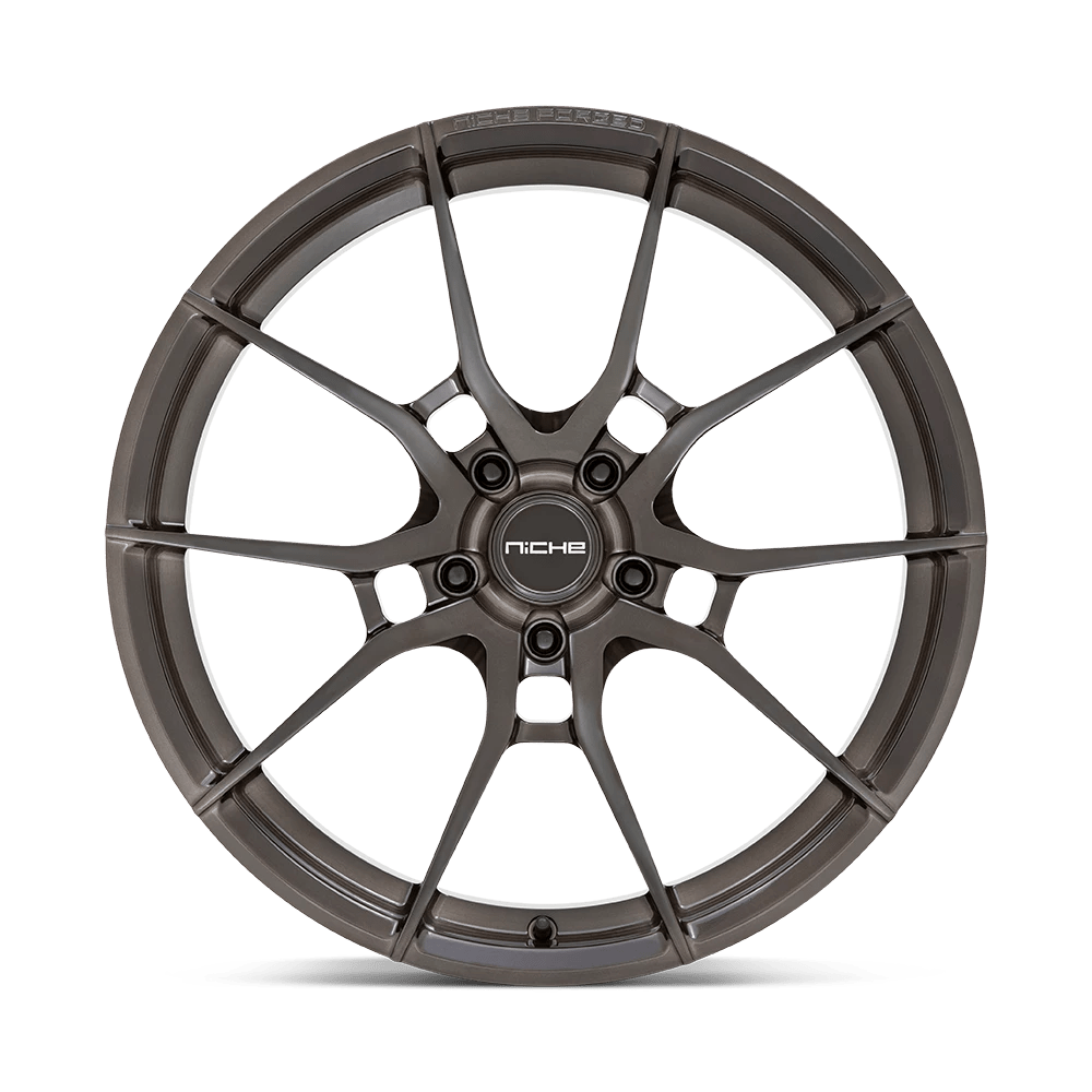 20x9.5 Niche T111 Kanan Brushed Candy Smoke Forged Wheel 5x112 (20mm)