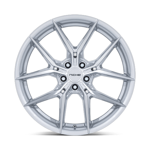 18x9.5 Niche NC279 Prodigy 5 Silver With Machined Face Wheel 5x120 (40mm)