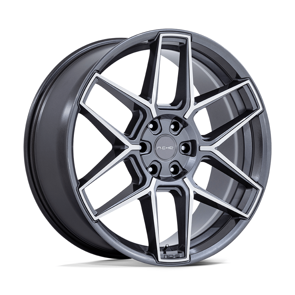 20x9 Niche NC281 Rise Anthracite W/ Machined Face Wheel 5x4.5 (35mm)