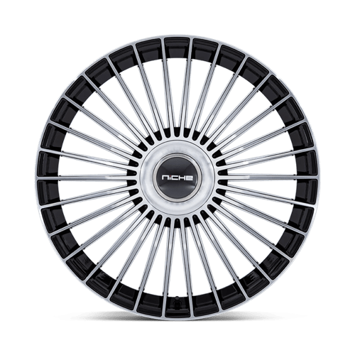 22x9 Niche NC282 Serene Gloss Black W/ Machined Face Wheel 5x112/5x120 (20mm)