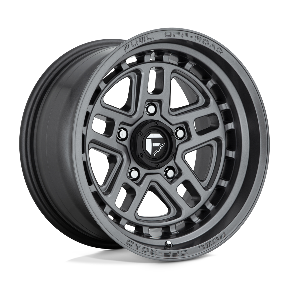 17x9 Fuel D668 NITRO MATTE GUN METAL Wheel 5x5 (-12mm)