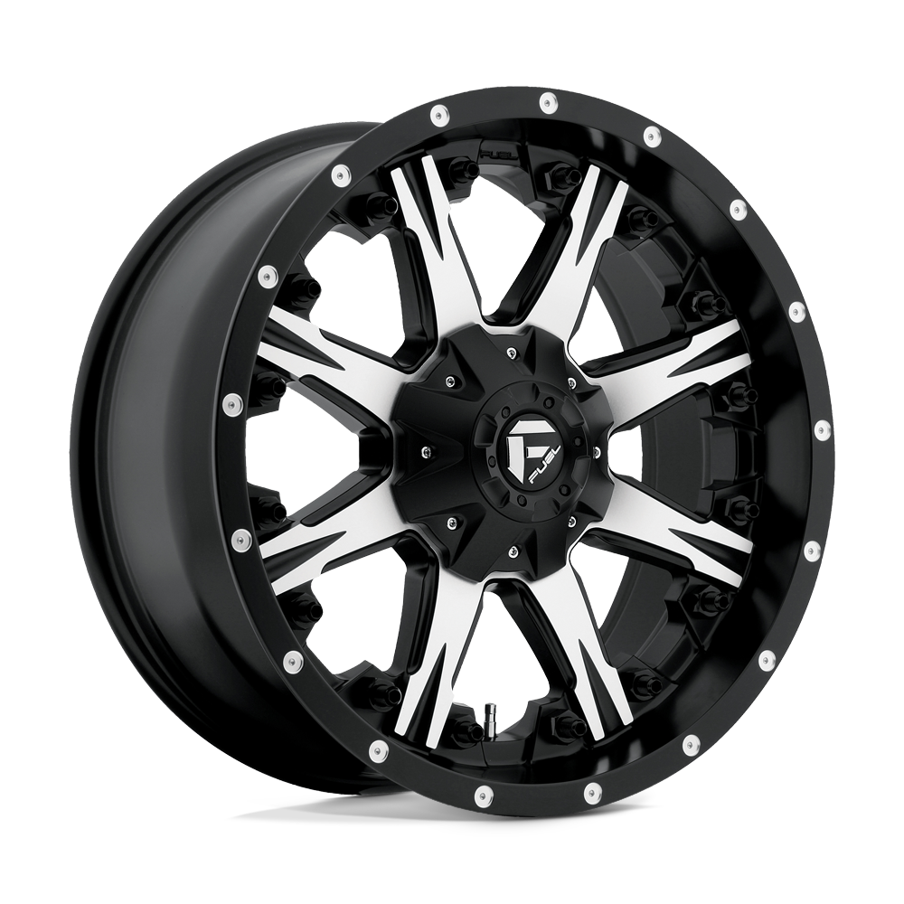 20x9 Fuel D541 Nutz Black & Machined Wheel 6x135/6x5.5 (20mm)