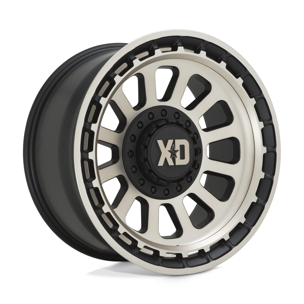 20x10 XD XD856 Omega Satin Black With Bronze Tint Wheel 5x5.5/5x150 (-18mm)