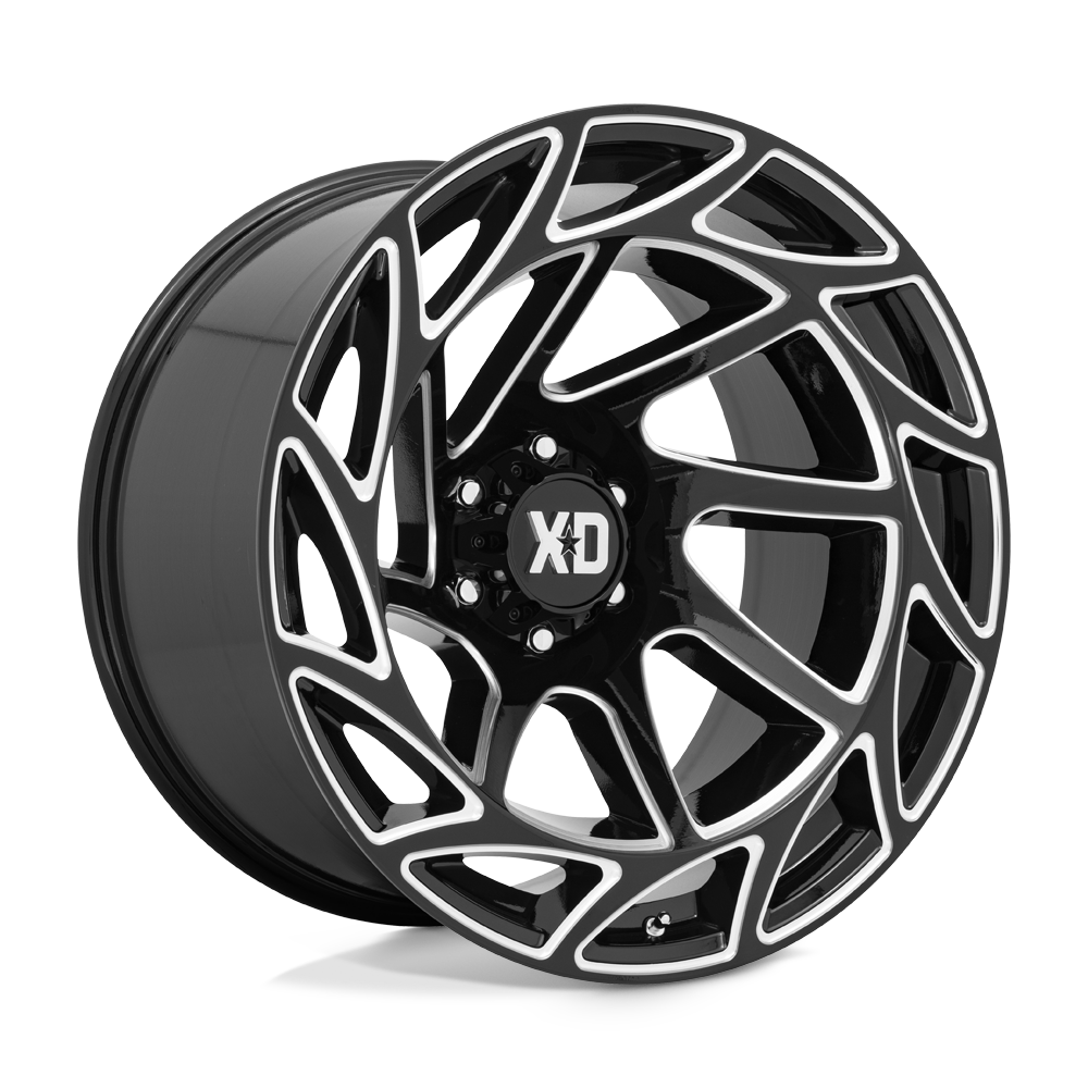 22x12 XD XD860 Onslaught Gloss Black Milled Wheel 6x5.5 (-44mm)