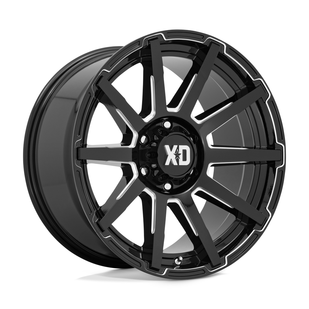 20x10 XD Series XD847 Outbreak Gloss Black Milled Wheel 6x135 (12mm)