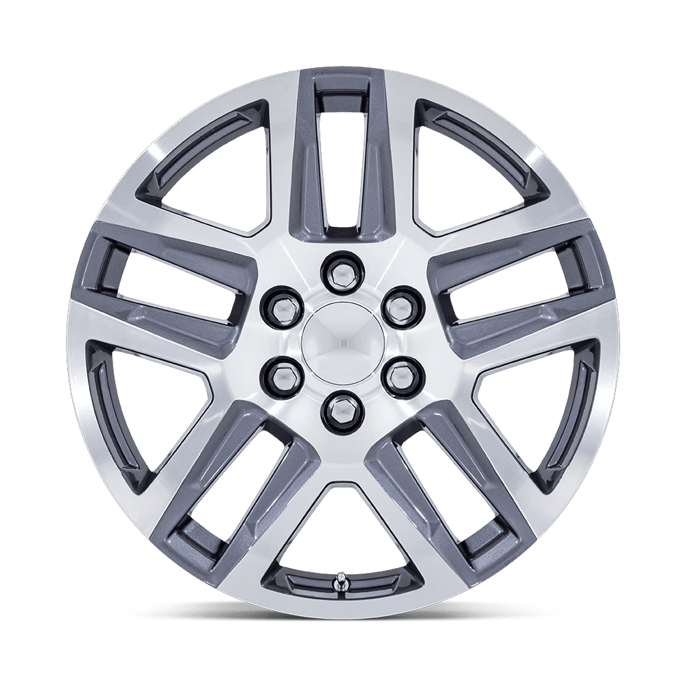 22x9 Performance Replicas PR203 Gunmetal Machined Wheel 6x5.5 (28mm)