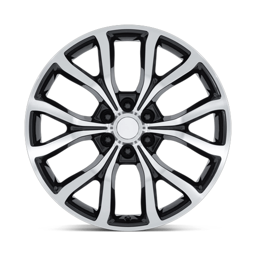 22x9.5 Performance Replicas PR230 Gloss Black Machined Face Wheel 6x135 (44mm)