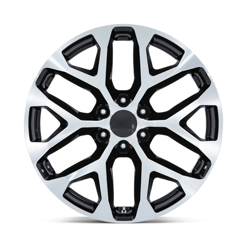 26x10 Performance Replicas PR177 Gloss Black Machined Face Wheel 6x5.5 (24mm)