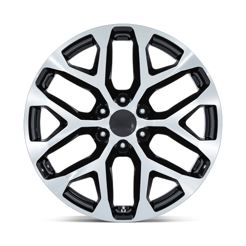 26x10 Performance Replicas PR177 Gloss Black Machined Face Wheel 6x5.5 (24mm)