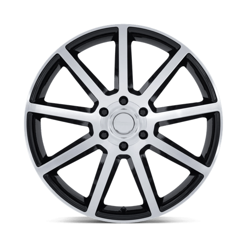 20x9.5 Petrol PE007 P6E Glossy Black W/ Machined Face Wheel 6x5.5 (25mm)
