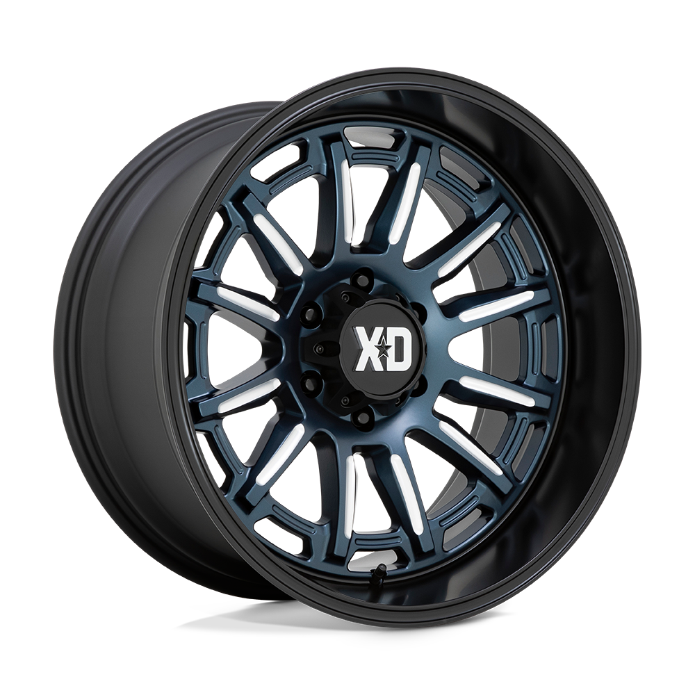 20x9 XD XD865 PHOENIX Metallic Blue Milled With Black Lip Wheel 5x5 (18mm)