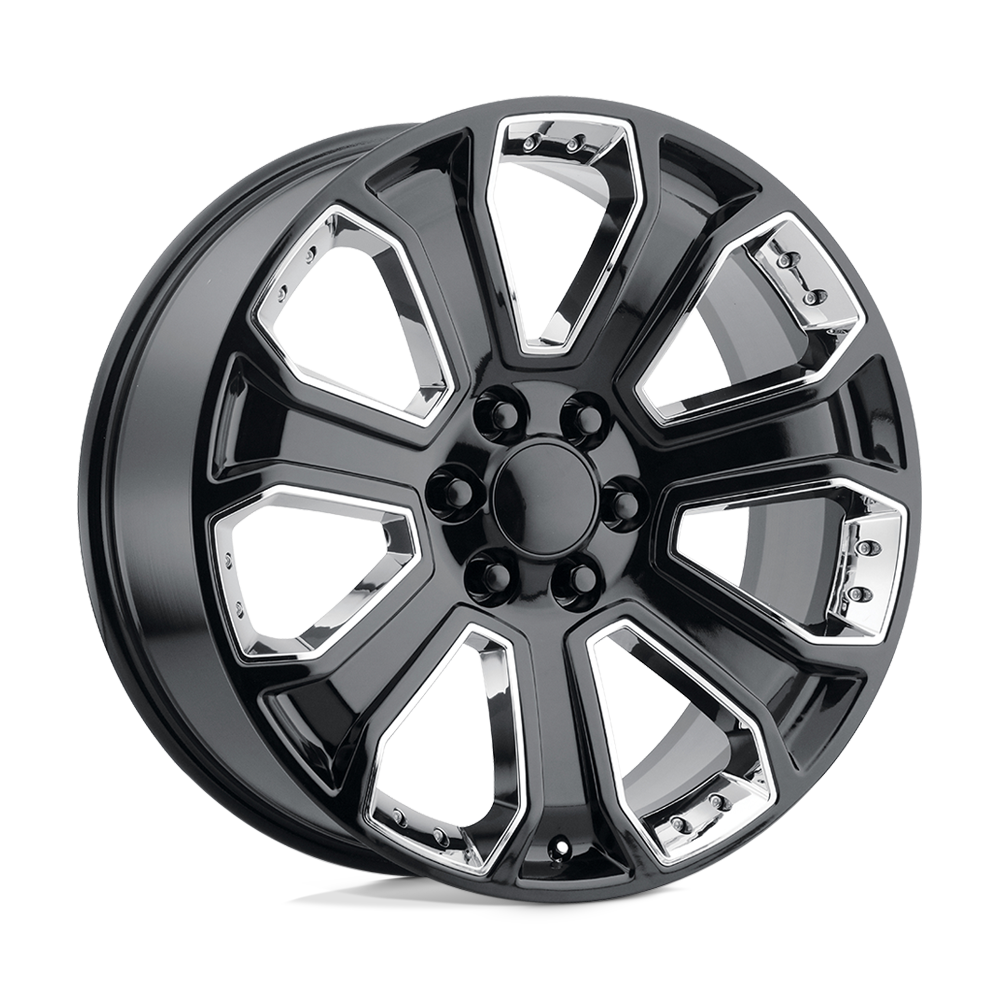 20x9 Performance Replicas 113GC Gloss Black Chrome Accents Wheel 6x5.5 (24mm)