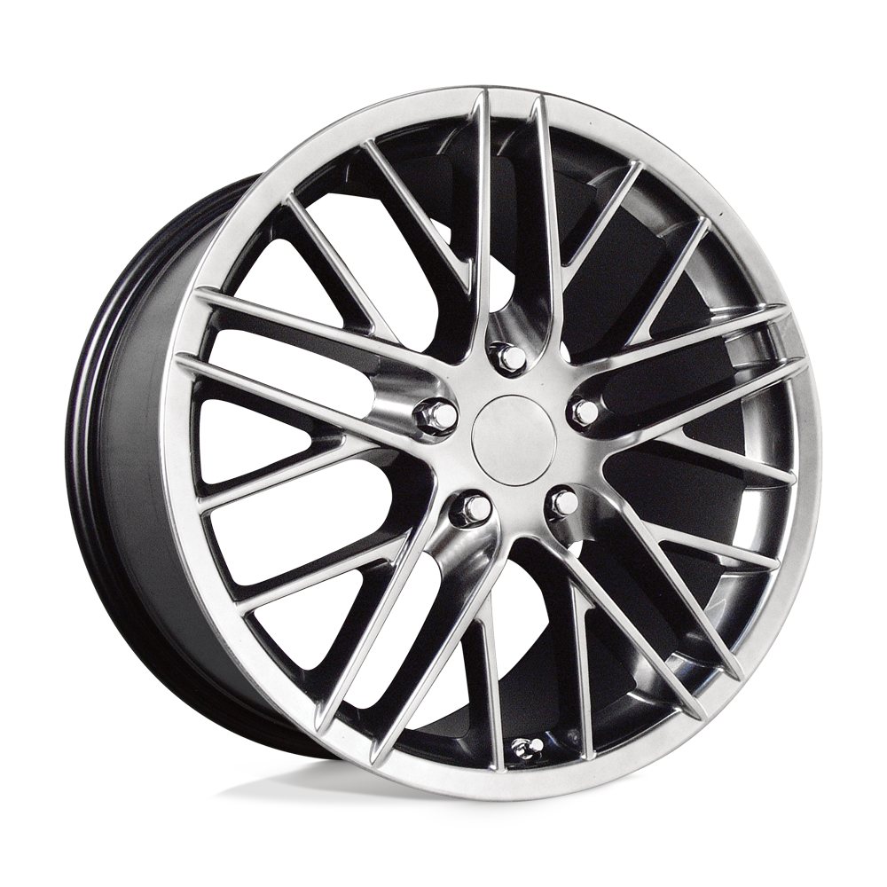 18x9.5 Performance Replicas 121H Hyper Silver Dark Wheel 5x4.75 (56mm)