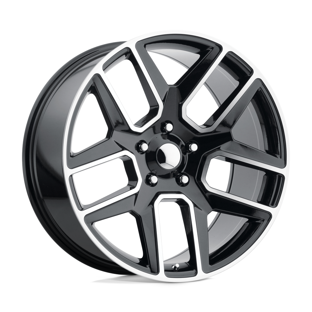 22x10 Performance Replicas PR192 Gloss Black Machined Wheel 5x5.5 (25mm)