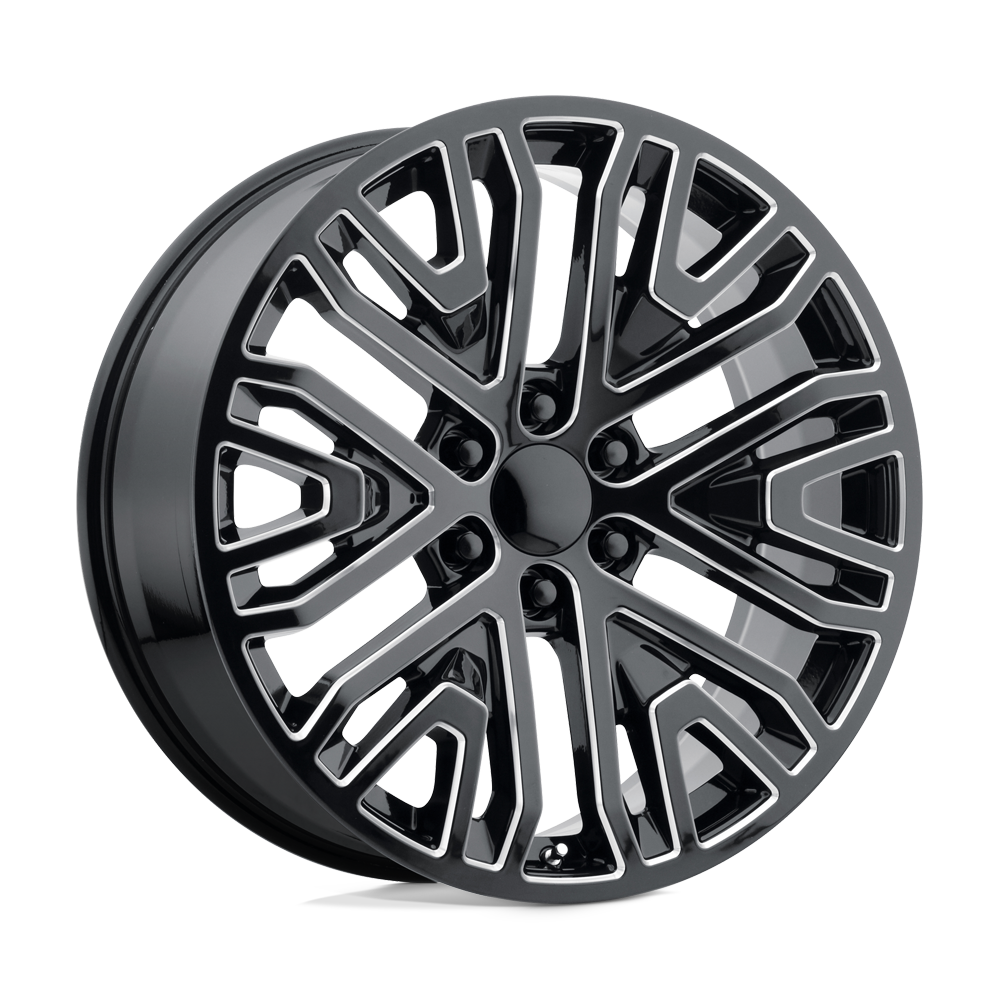 20x9 Performance Replicas PR197 Gloss Black Milled Wheel 6x5.5 (24mm)