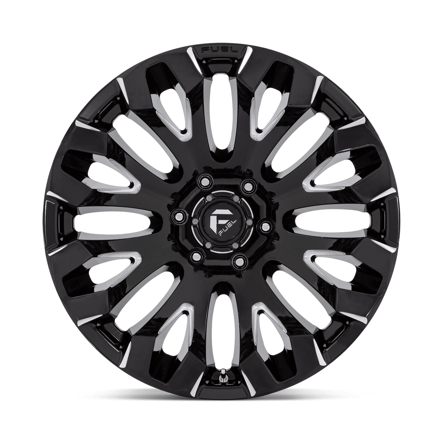20x9 Fuel Off-Road D828 Quake Gloss Black Milled Wheel 5x5.5 (1mm)