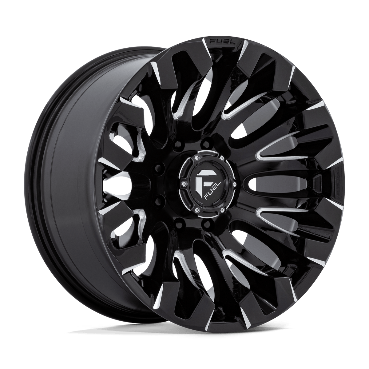 20x10 Fuel D828 Quake Gloss Black Milled Wheel 8x6.5 (-18mm)