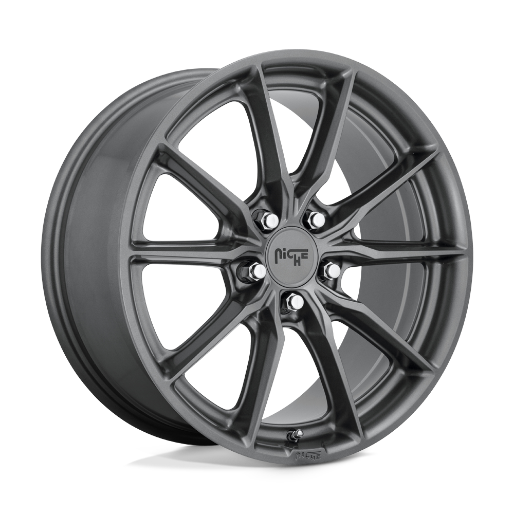 18x8 Niche M239 RAINIER MATTE ANTHRACITE Wheel 5x112 (42mm)