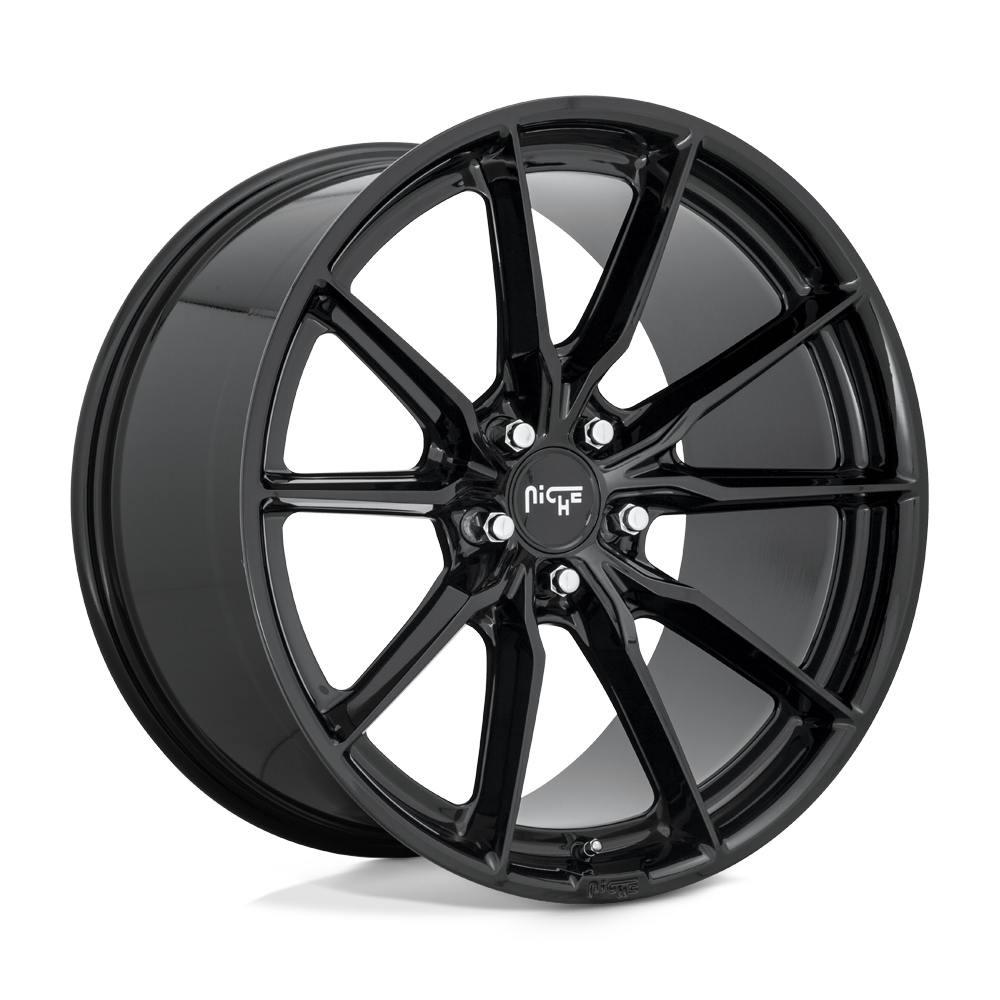 22x10.5 Niche M240 RAINIER GLOSS BLACK Wheel 5x112 (30mm)
