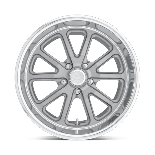 18x7 US Mags U111 Rambler Textured Gray W/ Diamond Cut Lip Wheel 5x5 (1mm)