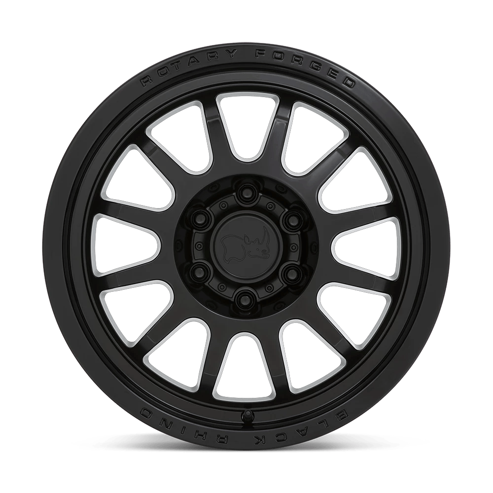 17x8.5 Black Rhino Rapid Matte Black Wheel 6x5.5 (0mm)