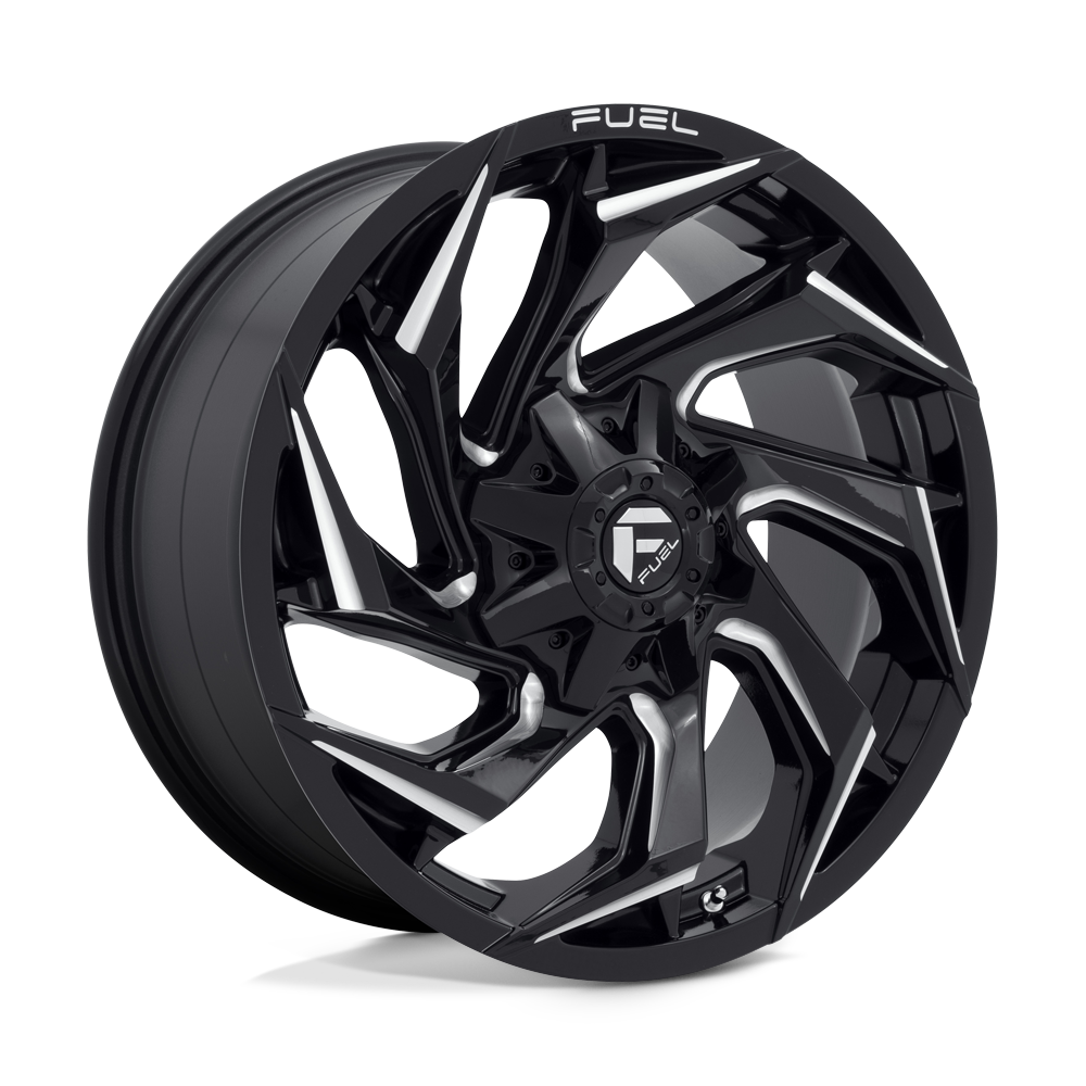 20x9 Fuel D753 REACTION Gloss Black Milled Wheel 8x6.5 (20mm)